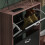 Vida Designs (Walnut & Black) 2 Drawer Shoe Cabinet Pull Out Hallway Storage 3