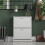 Vida Designs (White) 2 Drawer Shoe Cabinet Pull Out Hallway Storage 2