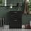 Vida Designs (Black) 2 Drawer Shoe Cabinet Pull Out Hallway Storage 2