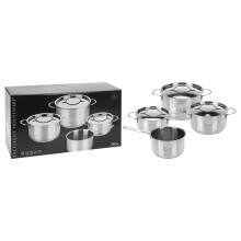 Uitstekende Huishoudelijke Set van 7 Pannen Roestvrij Staal 6 mm