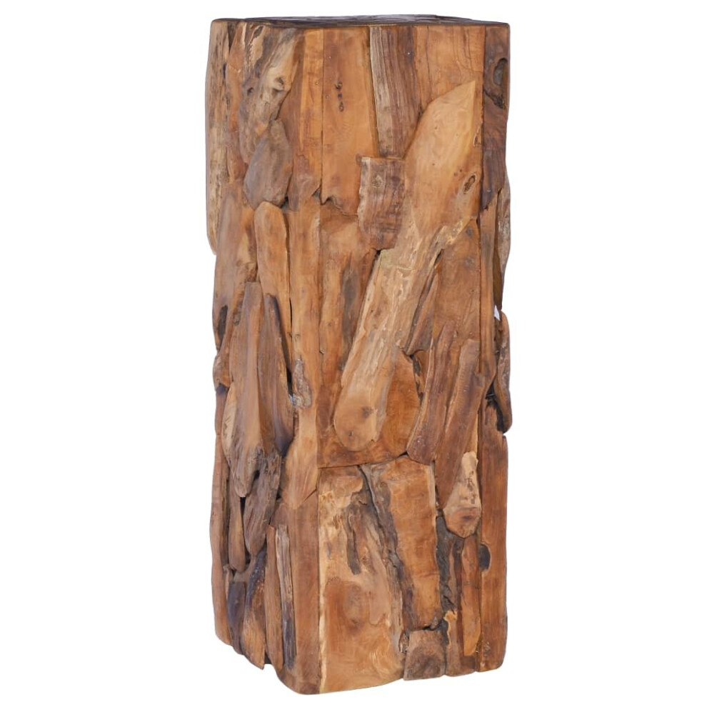 Vidaxl Solid Teak Wood Side Table Console Coffee Table Living Room Furniture Brown