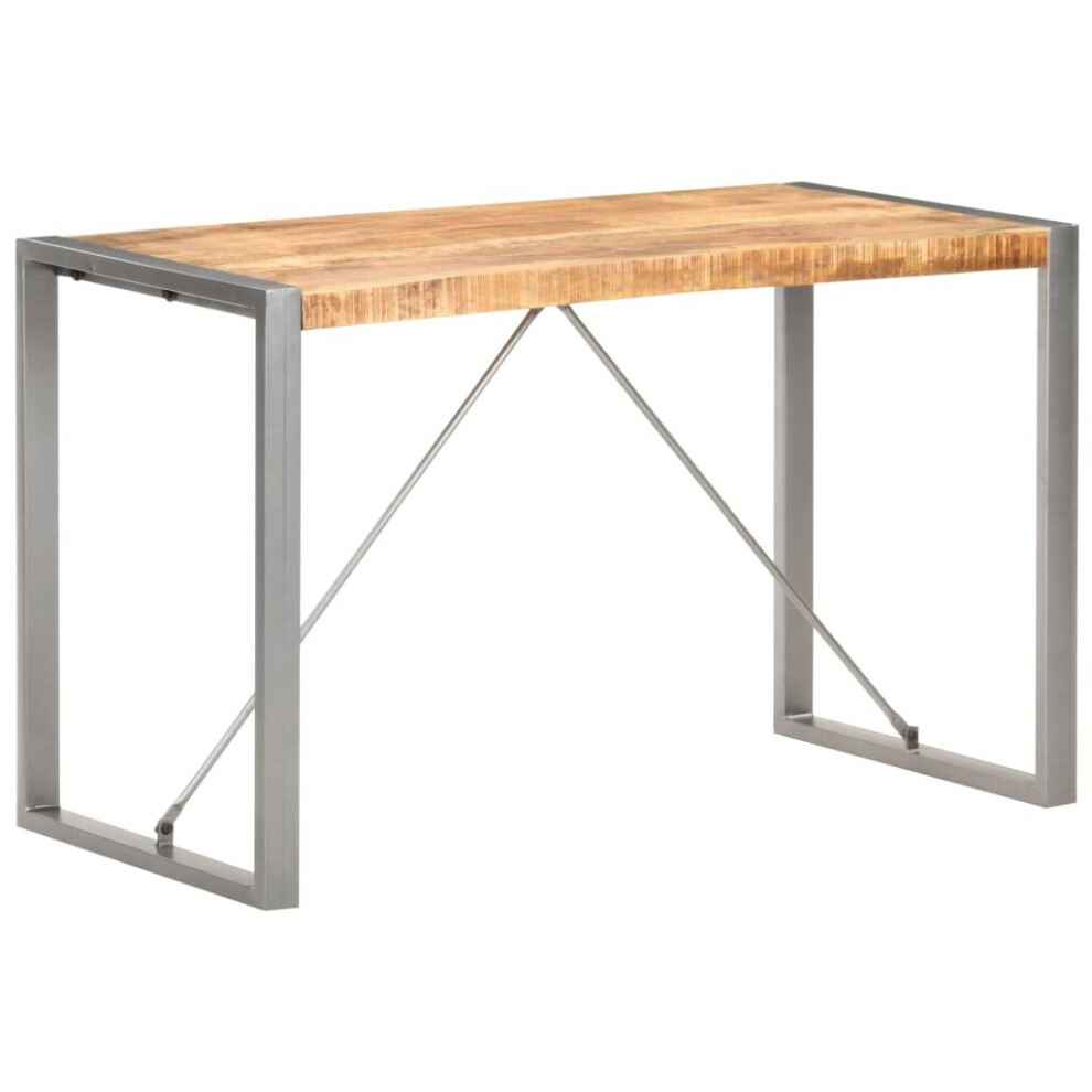 Vidaxl Solid Rough Mango Wood Dining Table Kitchen Wooden Dinner Table Desk