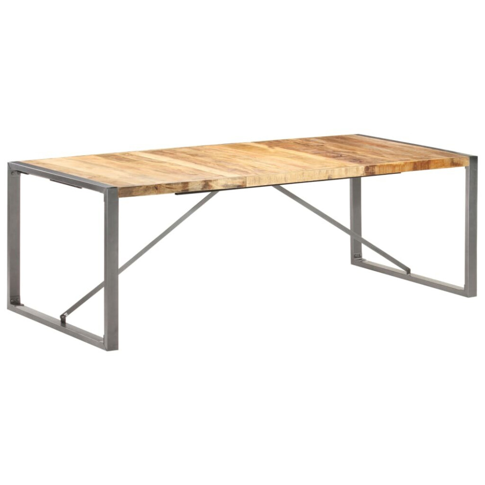 vidaXL Solid Rough Mango Wood Dining Table Kitchen Furniture Dinner Table