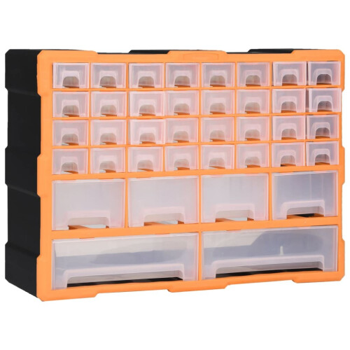 VidaXL vidaXL Multi-drawer Organiser with 38 Drawers Tool Box Storage Cabinet Unit