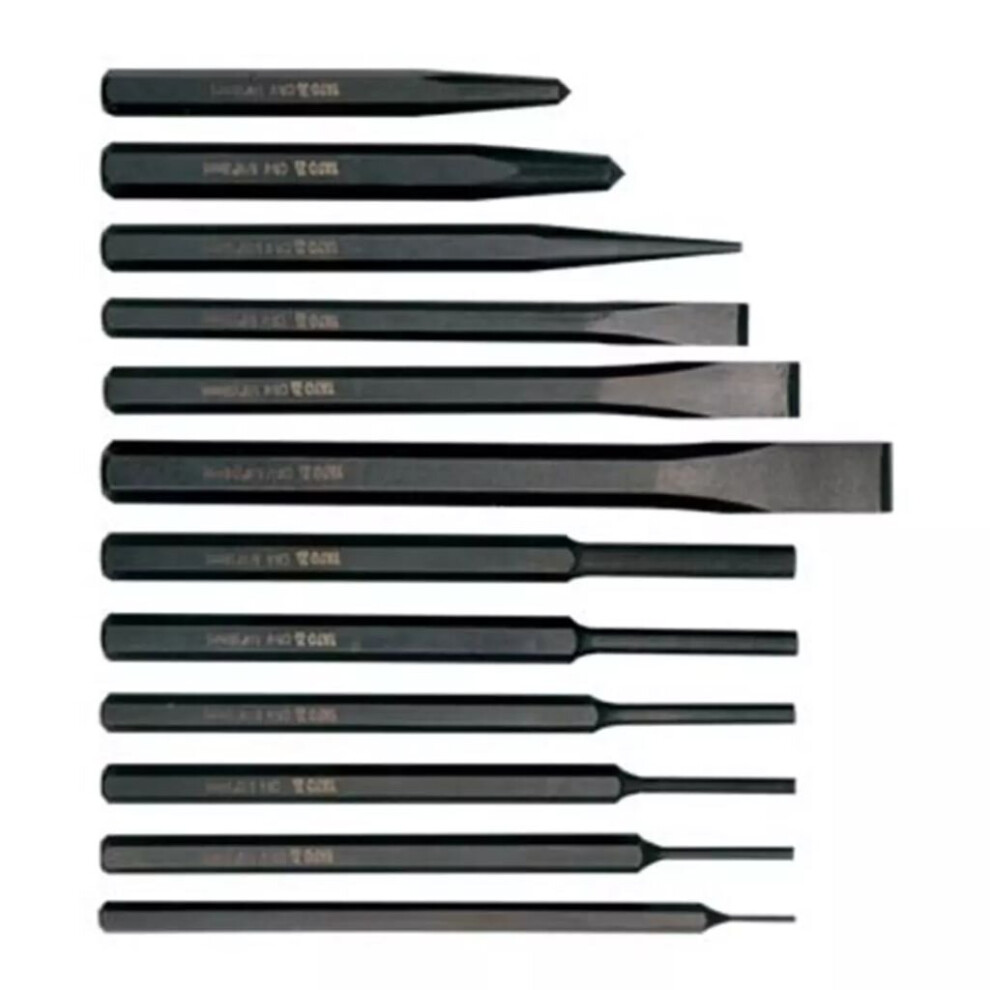 Yato 12 Piece Chisel And Punch Set Hardened Tempered Garage Tool Crv Yt-4714 5906083947148