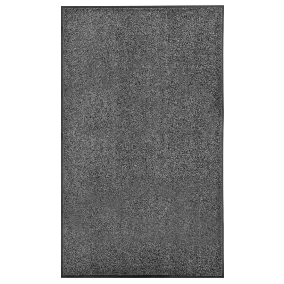 vidaXL Doormat Washable Anthracite Home Garden Entrance Rug for Front Door