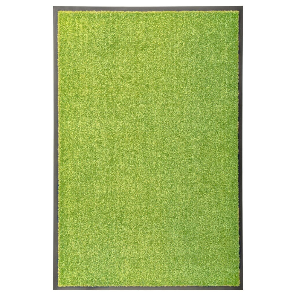 Vidaxl Doormat Washable Home Garden Barrier Entrance Rug For Front Door Green