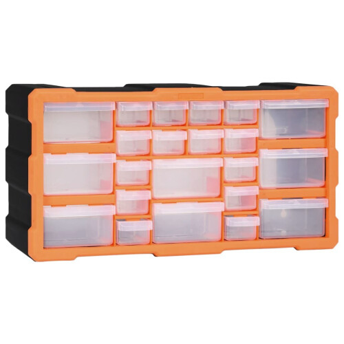 VidaXL vidaXL Multi-drawer Organiser with 22 Drawers Tool Box Storage Cabinet Unit
