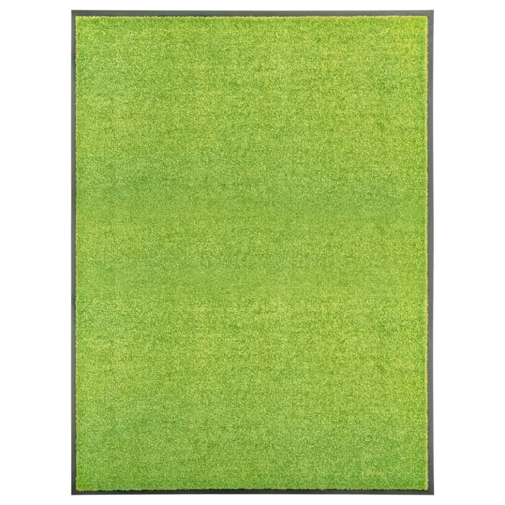 Vidaxl Doormat Washable Home Garden Barrier Entrance Rug For Front Door Green