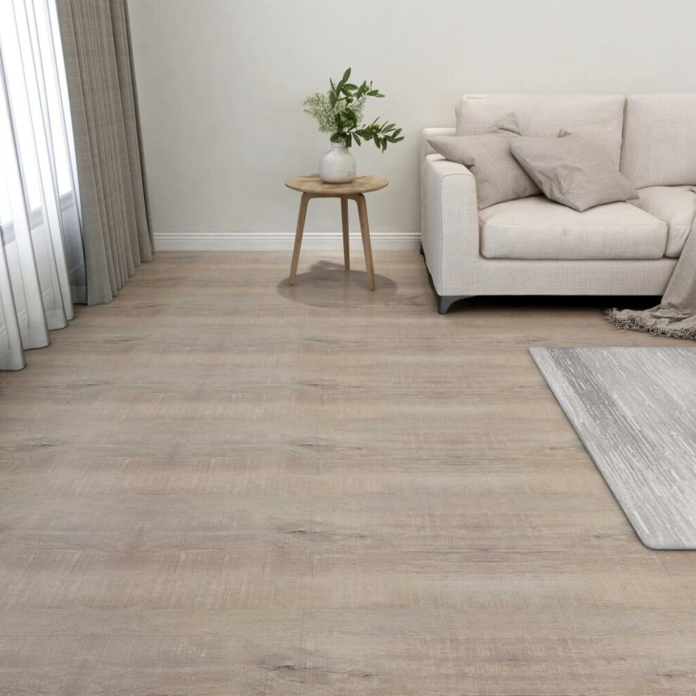 vidaXL 55x Self-adhesive Flooring Planks PVC 5.11 mÂ² Taupe Laminate Floor Tile