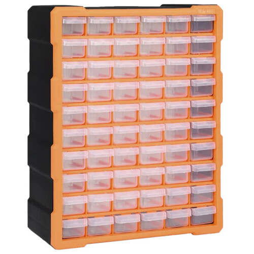 VidaXL vidaXL Multi-drawer Organiser with 60 Drawers Tool Box Storage Cabinet Unit