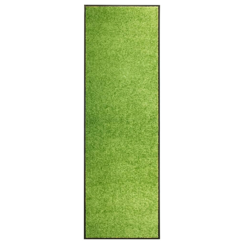 vidaXL Doormat Washable Green Home Garden Barrier Entrance Rug for Front Door