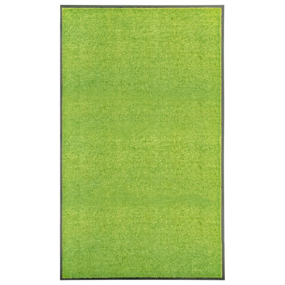 Vidaxl Doormat Washable Home Garden Barrier Entrance Rug For Front Door Green