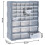 VidaXL vidaXL Multi-drawer Organiser with 39 Drawers Tool Box Storage Cabinet Unit 9