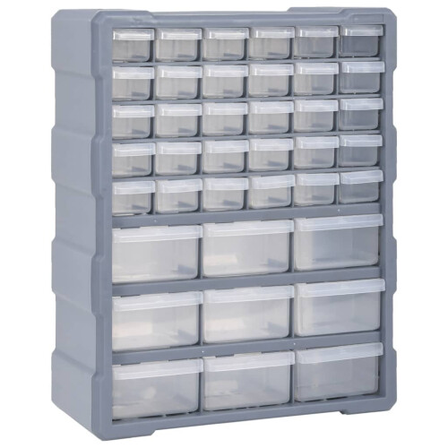 VidaXL vidaXL Multi-drawer Organiser with 39 Drawers Tool Box Storage Cabinet Unit