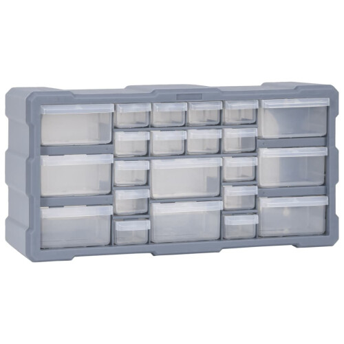 VidaXL vidaXL Multi-drawer Organiser with 22 Drawers Tool Box Storage Cabinet Unit