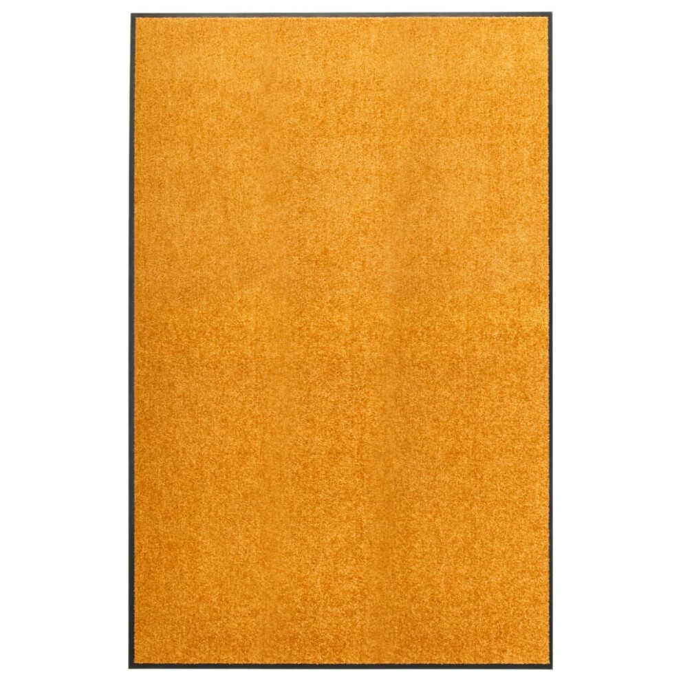 vidaXL Doormat Washable Orange Home Garden Barrier Entrance Rug for Front Door