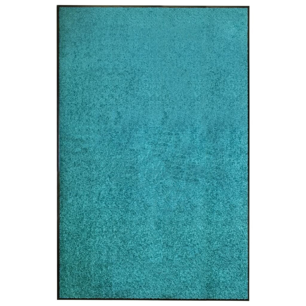 Vidaxl Doormat Washable Home Garden Barrier Entrance Rug For Front Door Cyan