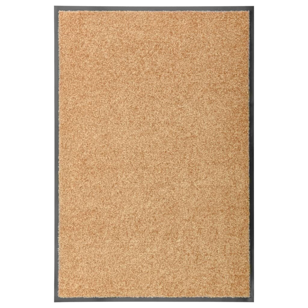 Vidaxl Doormat Washable Home Garden Barrier Entrance Rug For Front Door Cream