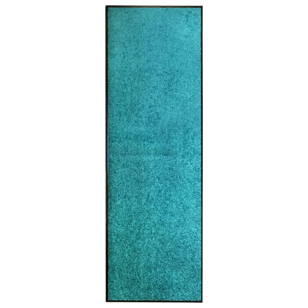 Vidaxl Doormat Washable Home Garden Barrier Entrance Rug For Front Door Cyan