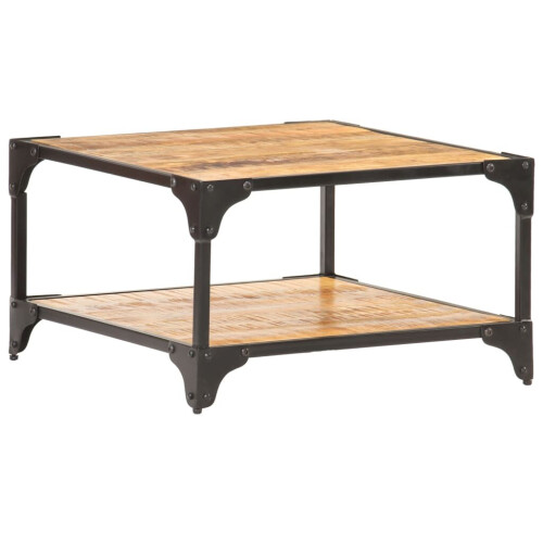 VidaXL vidaXL Solid Mango Wood Coffee Table Wooden Accent Couch Side Sofa End Table