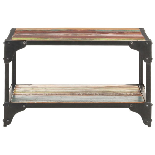 VidaXL vidaXL Coffee Table Solid Reclaimed Wood Wooden Accent Couch Side Sofa Table 2