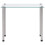 VidaXL vidaXL 3x Nesting Tables Transparent Tempered Glass Stackable Accent End Table 7