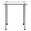 VidaXL vidaXL 3x Nesting Tables Transparent Tempered Glass Stackable Accent End Table 4