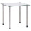 VidaXL vidaXL 3x Nesting Tables Transparent Tempered Glass Stackable Accent End Table 6