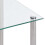 VidaXL vidaXL 3x Nesting Tables Transparent Tempered Glass Stackable Accent End Table 9