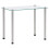 VidaXL vidaXL 3x Nesting Tables Transparent Tempered Glass Stackable Accent End Table 8