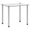VidaXL vidaXL 3x Nesting Tables Transparent Tempered Glass Stackable Accent End Table 3