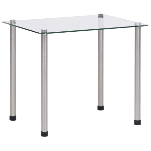 VidaXL vidaXL 3x Nesting Tables Transparent Tempered Glass Stackable Accent End Table 2