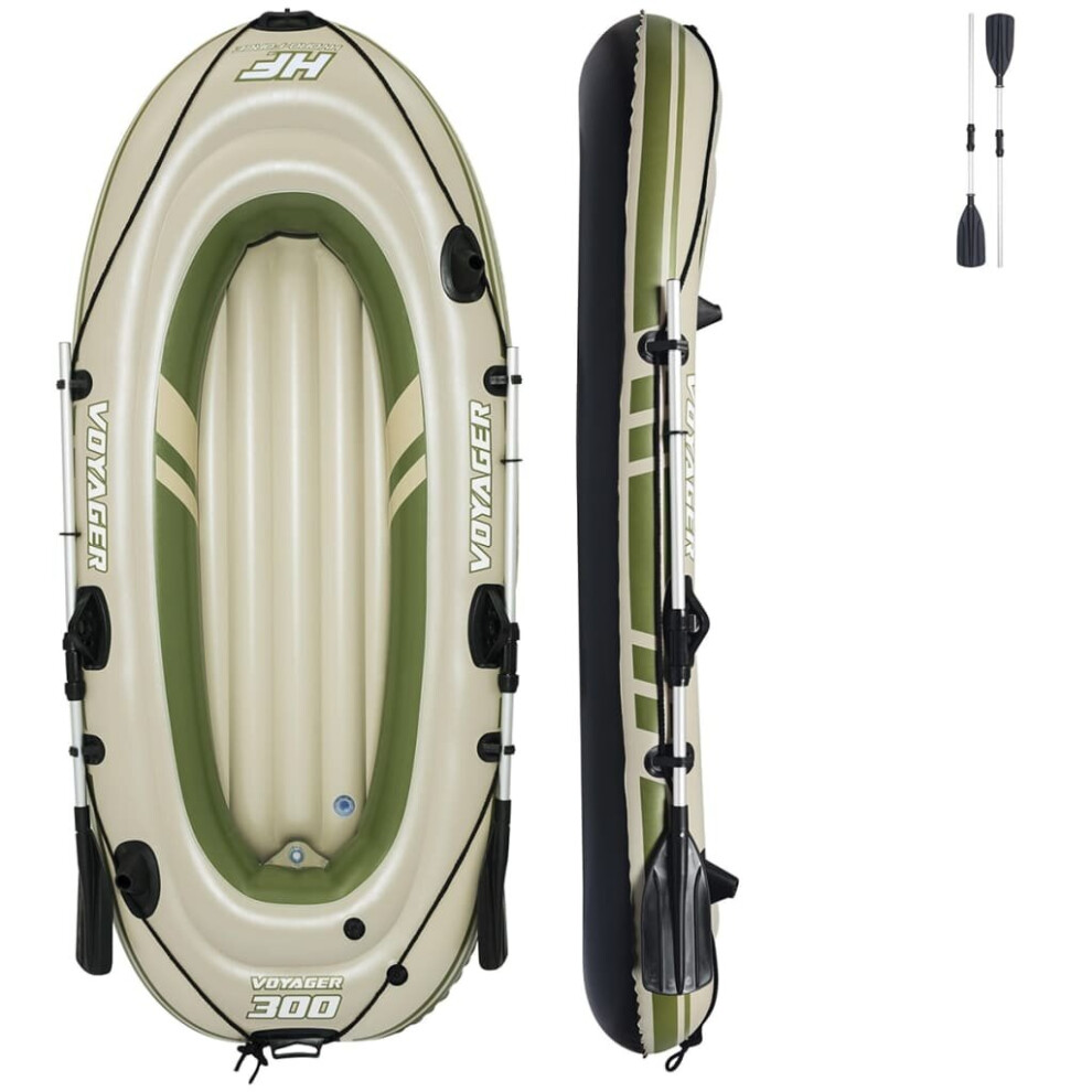 Bestway Inflatable Fishing Boat Hydro-Force Voyager 300 Rowing Tender Float