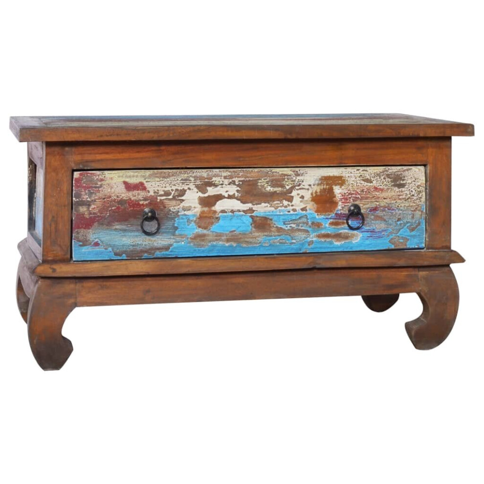 Vidaxl Coffee Table Reclaimed Teak Wood Side Tea Table Living Room Furniture Brown