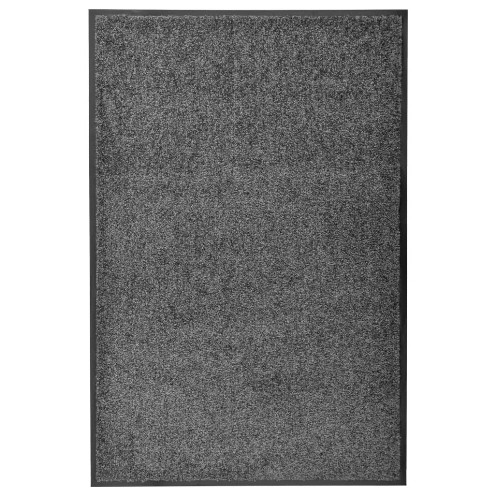 Vidaxl Doormat Washable Anthracite Home Garden Entrance Rug For Front Door