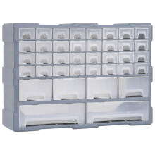 vidaXL Multi-drawer Organiser with 38 Drawers Tool Box Storage Cabinet Unit