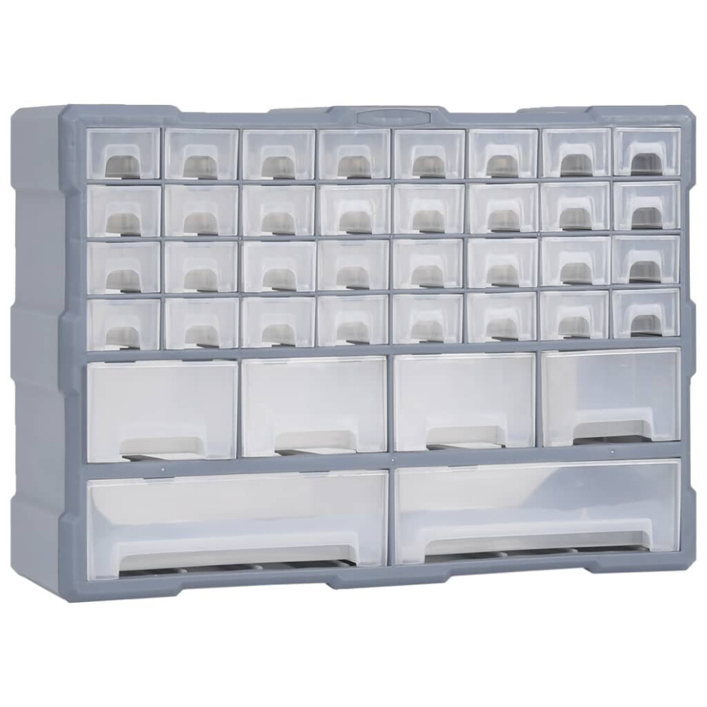 Vidaxl Multi-Drawer Organiser With 38 Drawers Tool Box Storage Cabinet Unit