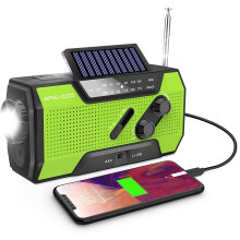 Wind Up Radio, Emergency Radio Solar Crank AM/FM Weather Radio 2000mAh
