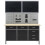 VidaXL vidaXL Workbench with Four Wall Panels and Two Cabinets Work Table Workstation 3