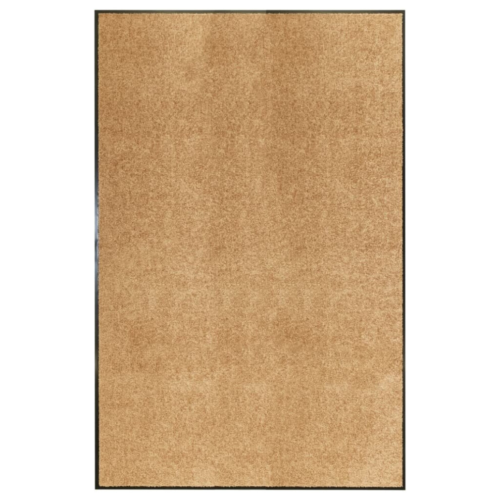 Vidaxl Doormat Washable Cream Home Garden Barrier Entrance Rug For Front Door