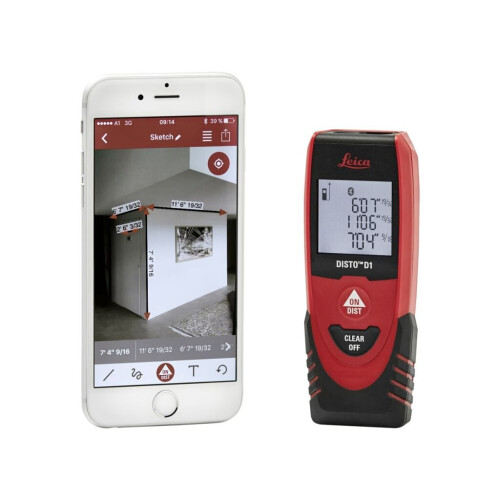 Leica Disto D1 Telêmetro Laser 40m Bluetooth 843418 1