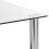 VidaXL vidaXL Side Table Transparent Tempered Glass Coffee Sofa Accent Console Desk 3