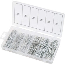 KS Tools 150 Piece Spring Split Pins Assortment Split-cotter Pins Kit with Box
