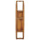 VidaXL vidaXL Solid Teak Wood Yin Yang Wall Shelf Wooden Ledge Floating Display Rack 4