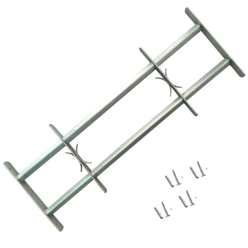 VidaXL vidaXL 2x Adjustable Security Grilles for Windows 1000-1500 mm Home Protection 1