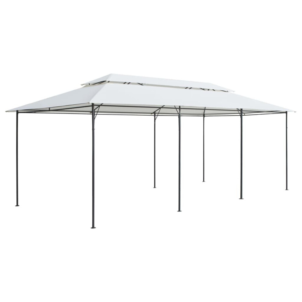 vidaXL Gazebo White 180g/mÂ² Camping Canopy Shelter Party Tent Garden Marquee