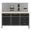 VidaXL vidaXL Workbench with Four Wall Panels Work Table Work Tool Bench Workstation 3