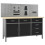 VidaXL vidaXL Workbench with Four Wall Panels Work Table Work Tool Bench Workstation 1
