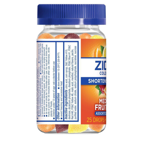 Zicam, Κρύο Αντιμετώπιση, Μεδικάτη Φρούτα Κούκλες, Μικτά Φρούτα, 25 Κούκλες 1